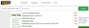 ebates search