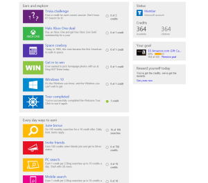 bing dashboard