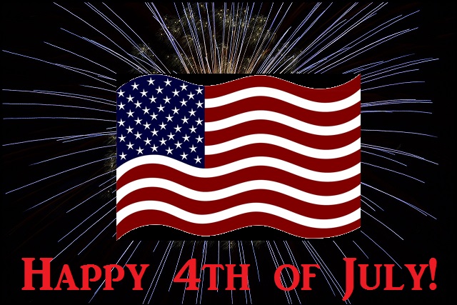 fireworks flag